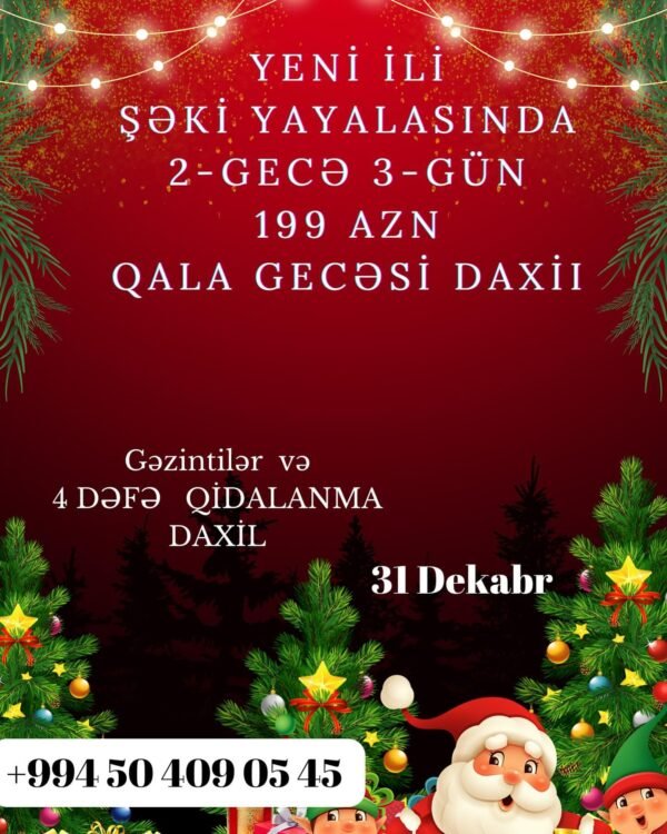 YENİ İLİ ŞƏKİ QƏBƏLƏ TUFANDAGDA QEYD EDİN